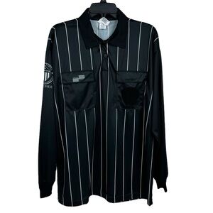 Official Sports Soccer Referee Long Sleeve Jersey Size L